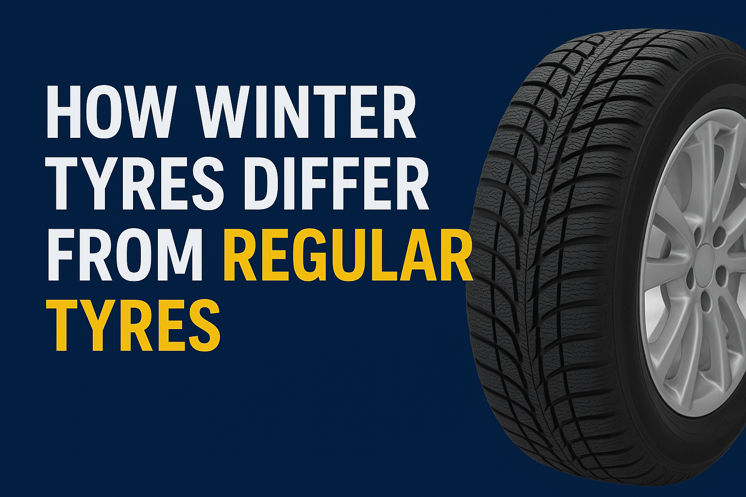 Winter tyres offer deeper tread and softer rubber for better traction than standard tyres. For snow tires, puncture repair, and mobile tyre replacement in Cardiff or Newport, contact 1st Response Tyres.